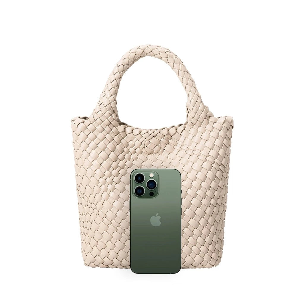 Eloise Small Recycled Vegan Tote Bag in Green