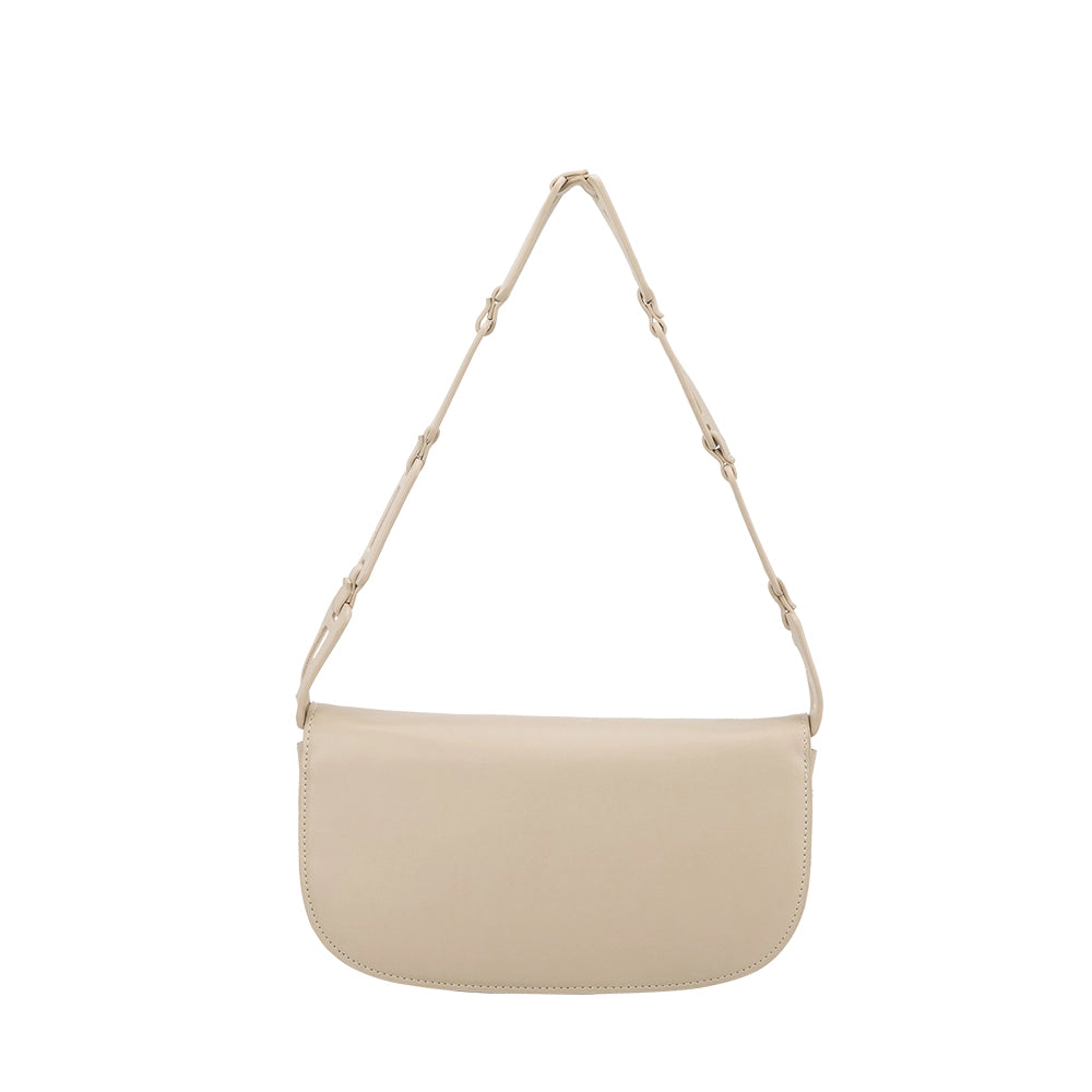 Inez Recycled Vegan Shoulder Bag Bone