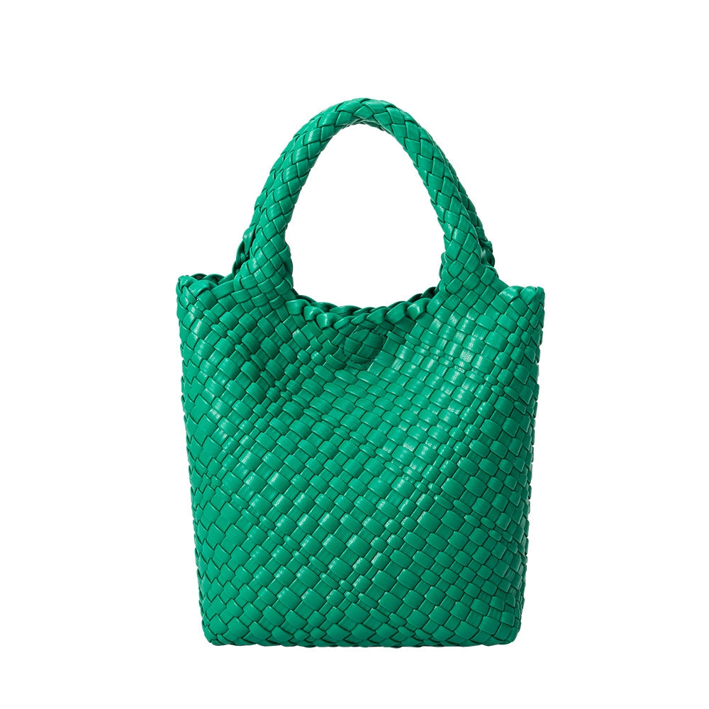 Eloise Small Recycled Vegan Tote Bag in Green