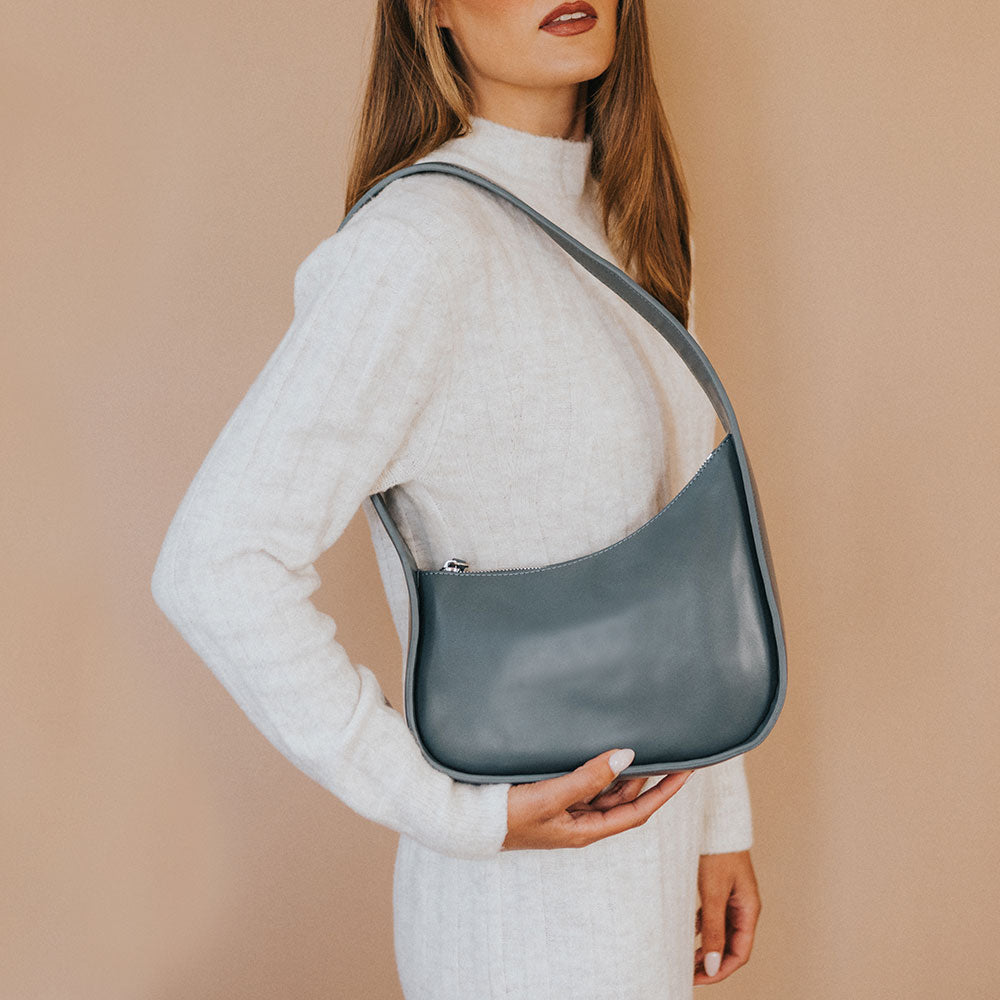 Willow Slate Recycled Vegan Shoulder Bag