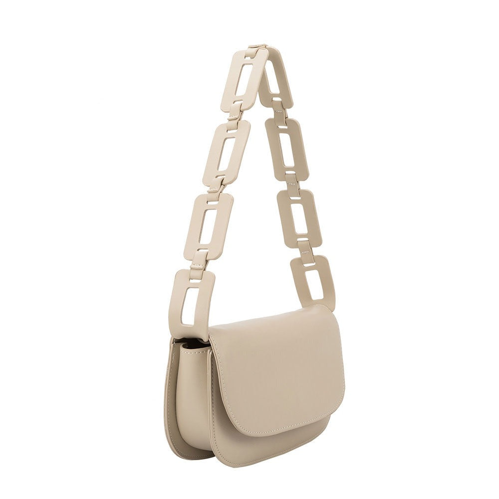 Inez Recycled Vegan Shoulder Bag Bone