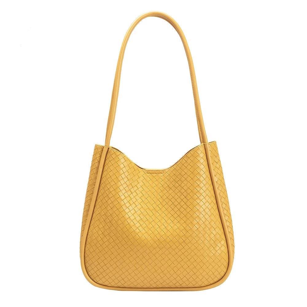 Mischa Yellow Medium Recycled Vegan Tote Bag