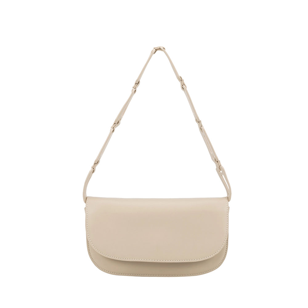 Inez Recycled Vegan Shoulder Bag Bone